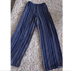 BCBGMAXAZRIA Print Wide Leg Pants